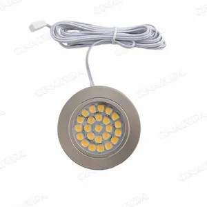 Under Cabinet Lighting Kit, Plug in LED Puck Lights With Wireless Dimmable RF Remote Control,12v Stick on Lights for Kitchen Counter, Closet and Shelves(12 Kit,Warm White) thumbnail-3