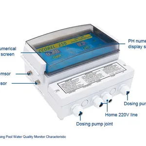 Automatic Pool Monitoring System & Water Testing Controller pH & Chlorine Detector Pool Tools & Accessories thumbnail-3
