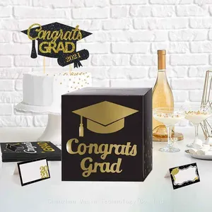 Factory Direct Graduation Card Box - Foldable Cardboard Graduation Card Box, Retailer Ready Supplies thumbnail-3