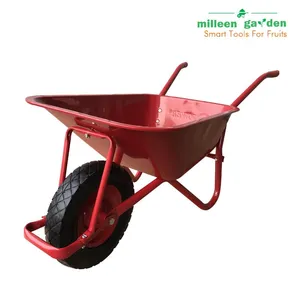 Euro Market Durable Signal Wheel 6 Cuft 100 Liter 200kg Capacity Industrial Construction Transport Wheelbarrow thumbnail-3