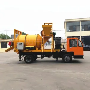 Traction Road-building Asphalt Frying Equipment, Waste Milling Material Recycling Mixer, 1-cubic-meter Asphalt Heating and Mixing Tank thumbnail-1