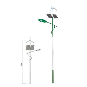 Street Light WD-L507 | Wind-solar Hybrid Generator | Aluminum Body and Head | 7.5 Meters High thumbnail-1