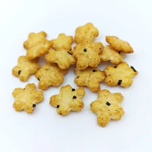 Charming Sakura Cherry Blossom Shape Japanese Style Rice Crackers Soy Sauce Flavor for Wholesale Distributors thumbnail-4
