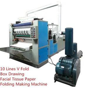 10 Lines Facial Tissue Paper Making Machine for Sale/Automatic Hand Towel Tissue Paper Folding Machine thumbnail-1