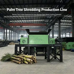 Palm Tree Shredding Production Line Banana Tree Crusher Equipment for Farm Biomass Plant Waste Crushing Treatment EPC thumbnail-1