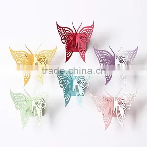 Wall 3d Butterfly Paper Decorative Supplies thumbnail-1