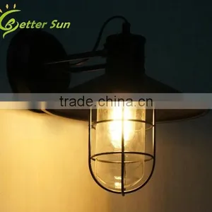 Industrial Style Vintage Outdoor Glass Cage Modern Wall Light Quality Choice thumbnail-6