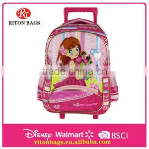 Best Selling Flower Girl Trolley Bag Skating Wheels With Lights thumbnail-1