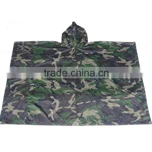 Factory Direct Sale Woodland Waterproof Camouflage Raincoat thumbnail-2