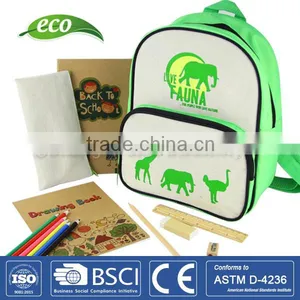 Eco Stationery Set Backpack School Bag thumbnail-3