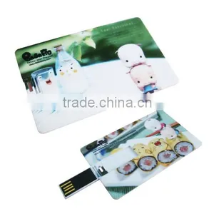 Double Printed Bulk Custom 8gb 16gb Credit Card Pen Drive Real Capacity thumbnail-4