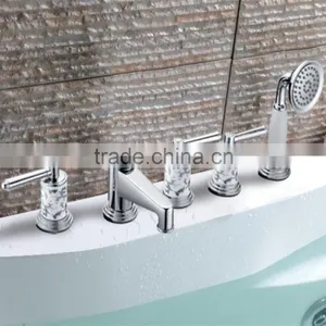 Tub Mounted Modern Design Brass Hot and Cold Bath Tap thumbnail-1