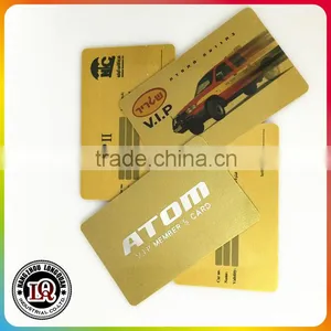 Custom and Fashionalble Plastic Golden VIP Card thumbnail-1