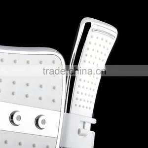 Rainfall Massage Jets Dual Function Overhead Shower Head Handheld Wand Combo Set thumbnail-6