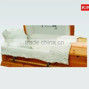 Solid Mahogany Wood Casket Full Couch Funeral Product CEDARLAND Chinese Solid Wood Casket thumbnail-3