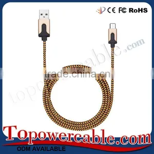Hot Mobile Phone Accessories Alloy Nylon Braided Usb Data Transfer Cord Cable thumbnail-1