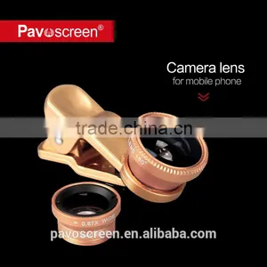 Universal Clip 3 in 1 Mobile Phone Lens Kit Fish Eye Lens Wide Angle Lens Macro Lens Detachable Camera Lens thumbnail-3