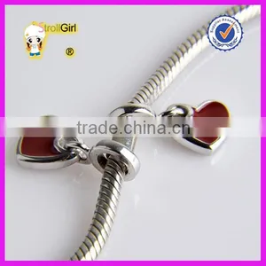 Jewelry On Line 925 Sterling Silver Enamel Heart European Charm Beads thumbnail-6