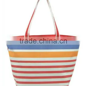 2015 Best Sell Customized Striped Beach Bag thumbnail-1