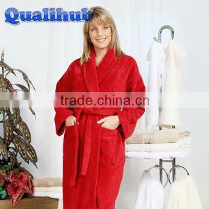 100%cotton Terry Shawl Collar Adult Bathrobes thumbnail-1
