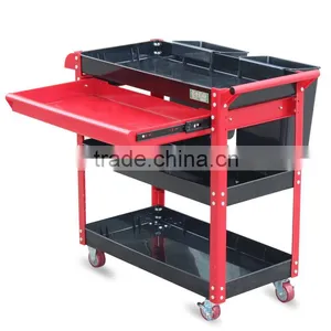 Best-selling Foldable 4 Layer Tool Trolley Multifunction Plastic Tool Trolley Cart Supplier's Choice thumbnail-2