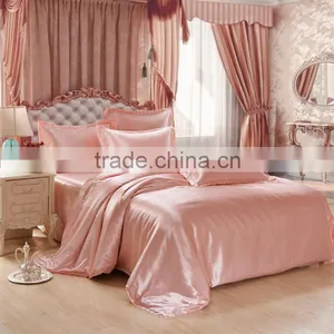 Pure Color Double Tencel 4pcs Bedding Sets Mulberry Silk Quilt Cover Sheetshotel Bedding Wholesale thumbnail-1