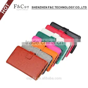Wholesaler Price Magnetic Phone Case Italian Leather for Huawei P9 With Card Slots and Cash Pocket thumbnail-6
