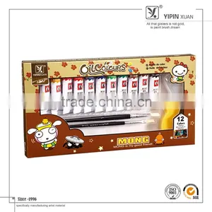 12 Colours 6ml Oil Paint Set Suitable For Students,Canvas Oil Painting thumbnail-1