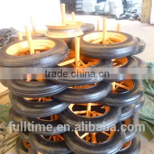 High Quality Manufacturer Wheelbarrow Solid Rubber Tyre 350-4 400-8-8 3.50-6 3.50-8 thumbnail-3