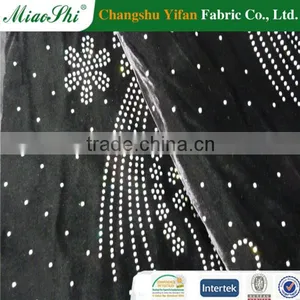Golden Supplier Afford Elastic Two-colored Polyester Velour With Diamond Fabric thumbnail-3