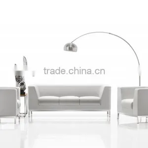 S-32 White Leather Sofa pu Sofa White Leather Sofa Furniture Sofa thumbnail-2