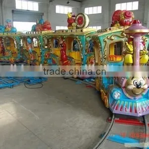 Kids Amusement Park Track Train for Sale Outdoor Amusement Rides Funny Children Games thumbnail-3