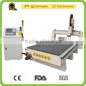 CE Approved Working Area 1300*2500mm Atc Woodworking 4th Cnc Router for Wood Kitchen Cabinet Door thumbnail-1