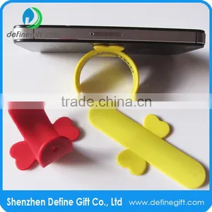 Custom Logo Promotional Gift Small Clip Silicone Smartphone Stand thumbnail-6