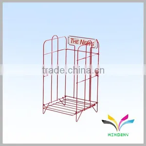 High Quality Customized Metal Free Standing Library Newspaper Racks thumbnail-3