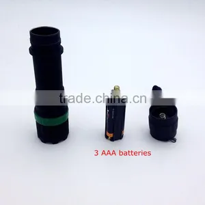 POPPAS 3200 1W Powerful Led With 3AAA Batteries Zoom Promotion Led Flashlight thumbnail-3
