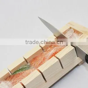 Kitchenware Sushi Tool With Press Solid Wood Sushi Maker Sushi Producer Sushi Making Mold Rectangle Wooden Sushi Mold Supplier's Choice thumbnail-5