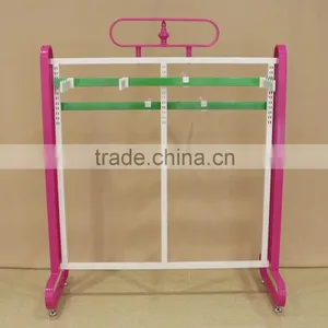 Factory Clothes Display Rack Pink Garment Display Stand for Lingeries Gearment Store thumbnail-1