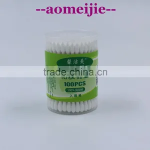 Wooden Stick 100% Degreasing Cosmetic Cotton Buds,cotton Swabs,cotton Tips thumbnail-1
