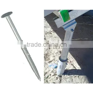 Ground Solar Mounting System Helical Ground Screw Piles for Foundation of Solar Photovoltaic Brackets Spiral Post thumbnail-1