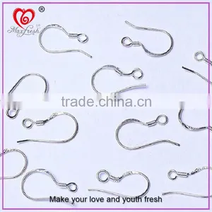 Wholesale Jewelry Findings French Wire Earring Hooks For Women No Tarnish Gold Plated White Gold Earring Hooks Findings thumbnail-1