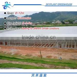 Sp-M-S-F-H Serrated Multi-Span Horticultural Plastic Film Greenhouse thumbnail-1