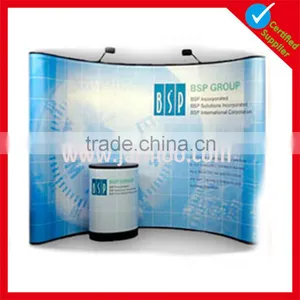 Curved PVC Pop up Stand With Counter thumbnail-1