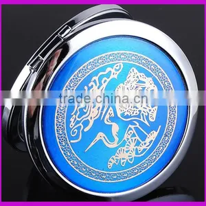 New Folding Enamel Cosmetic Mirror With Customized Logo thumbnail-1