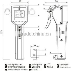 Digital v Belt Tensioner Tool Measuring Cable Tension thumbnail-2