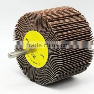 Hardware Importer Concrete Diamond Fiber Siliconed Grinding Flap Wheel With Shaft thumbnail-1