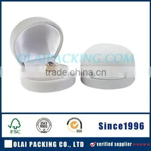 New Design Top Quality Custom Velvet Jewelry Box for Ring thumbnail-1