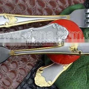 Gold Plated Hotlel Restaunt Cutlery TZ006 thumbnail-6