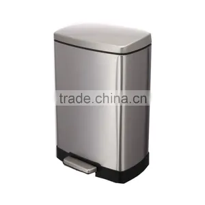 12L STAINLESS STEEL TRASH BIN thumbnail-1