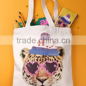 Fashionable Creative Dress Up The Animals Large Shopping Tote Bag thumbnail-1